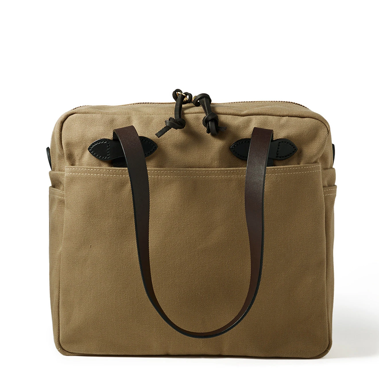 Filson Tote Bag With Zipper Tan 3 Filson Tote Bag With Zipper Tan