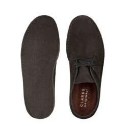Clarks Originals Desert Coal Black Suede Shoes -Clothing Store 23955 7