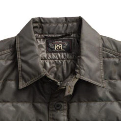 RRL By Ralph Lauren Holden Quilt Overshirt Green -Clothing Store 24117 3