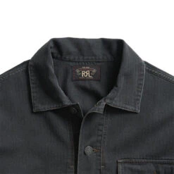 RRL By Ralph Lauren Finn Overshirt Black -Clothing Store 24118 5