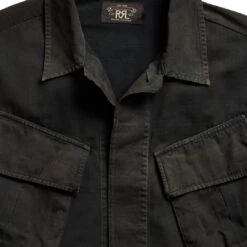 RRL By Ralph Lauren Thacker Pocket Overshirt Dark Grey -Clothing Store 24119 3