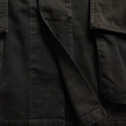 RRL By Ralph Lauren Thacker Pocket Overshirt Dark Grey -Clothing Store 24119 4