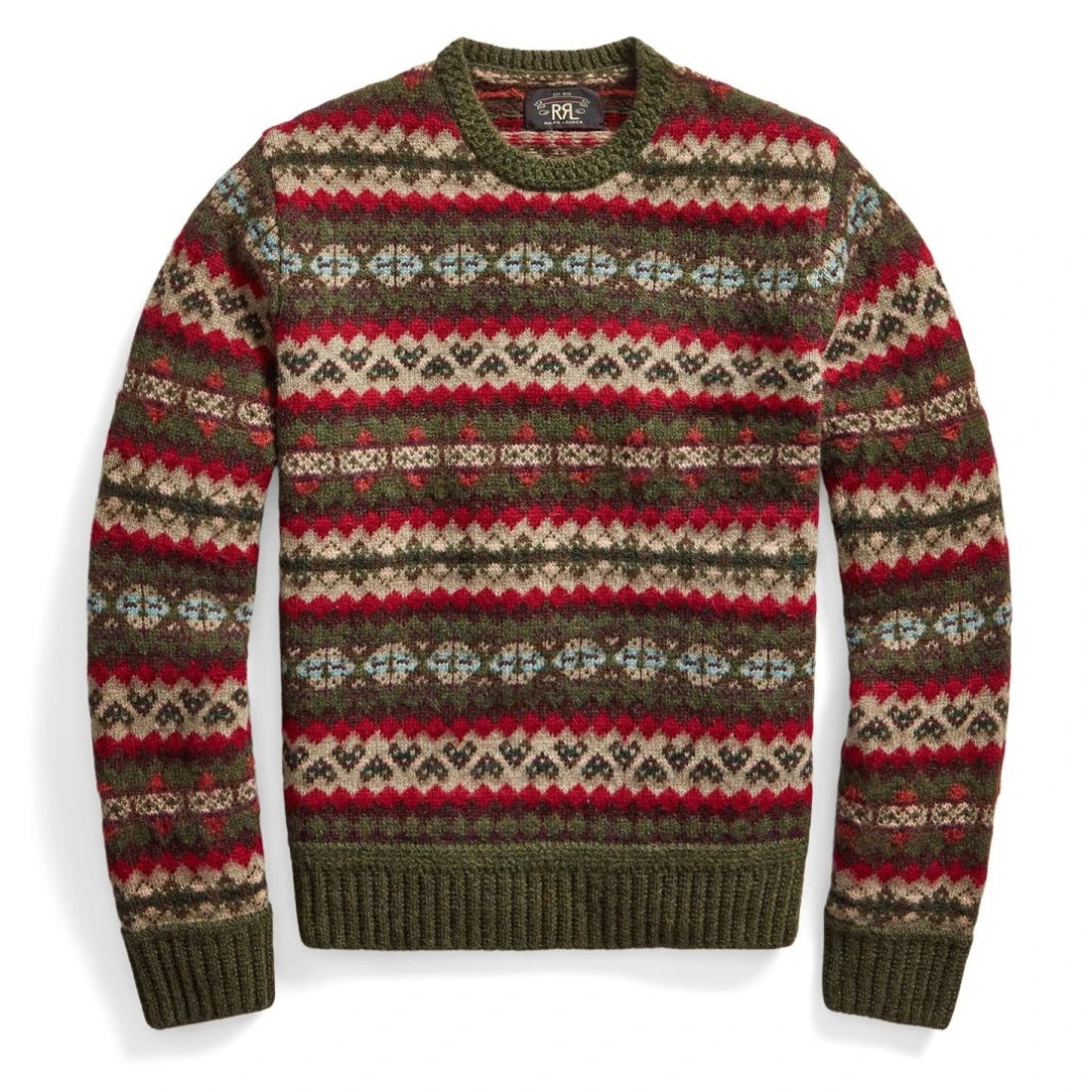 RRL By Ralph Lauren Fairisle Crew Pullover Sweater Fairisle Multi 3 RRL By Ralph Lauren Fairisle Crew Pullover Sweater Fairisle Multi