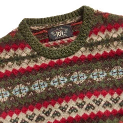 RRL By Ralph Lauren Fairisle Crew Pullover Sweater Fairisle Multi 10 RRL By Ralph Lauren Fairisle Crew Pullover Sweater Fairisle Multi -Clothing Store 27230 3