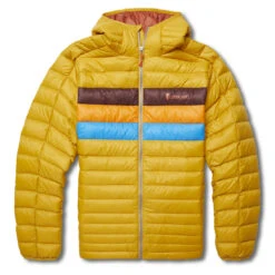 Cotopaxi Fuego Down Hooded Jacket Amber Stripes