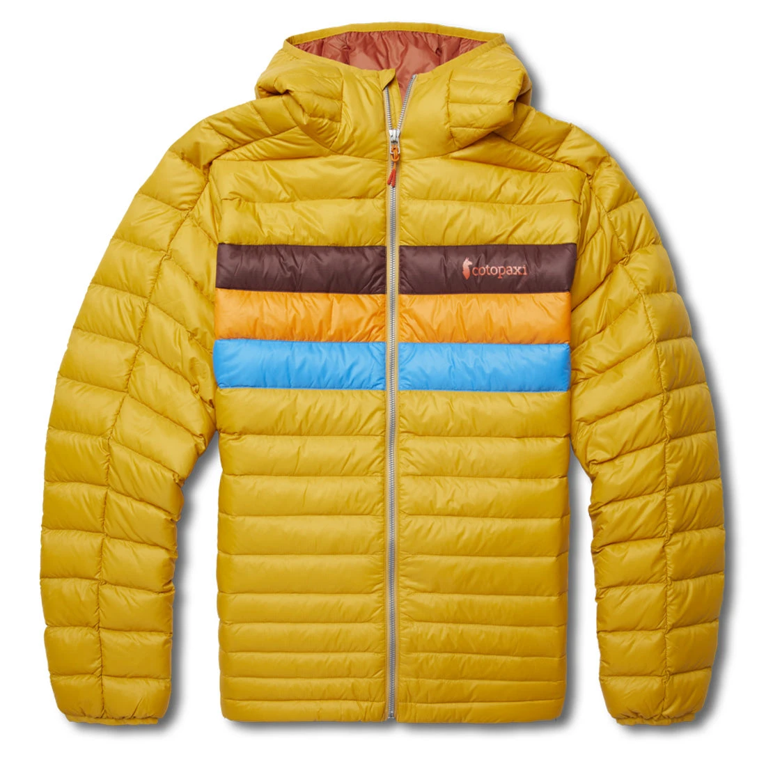 Cotopaxi Fuego Down Hooded Jacket Amber Stripes 3 Cotopaxi Fuego Down Hooded Jacket Amber Stripes