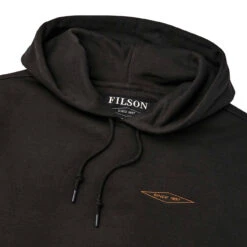 Filson Prospector Embroidered Hoodie Faded Black / Gold -Clothing Store 29065 4