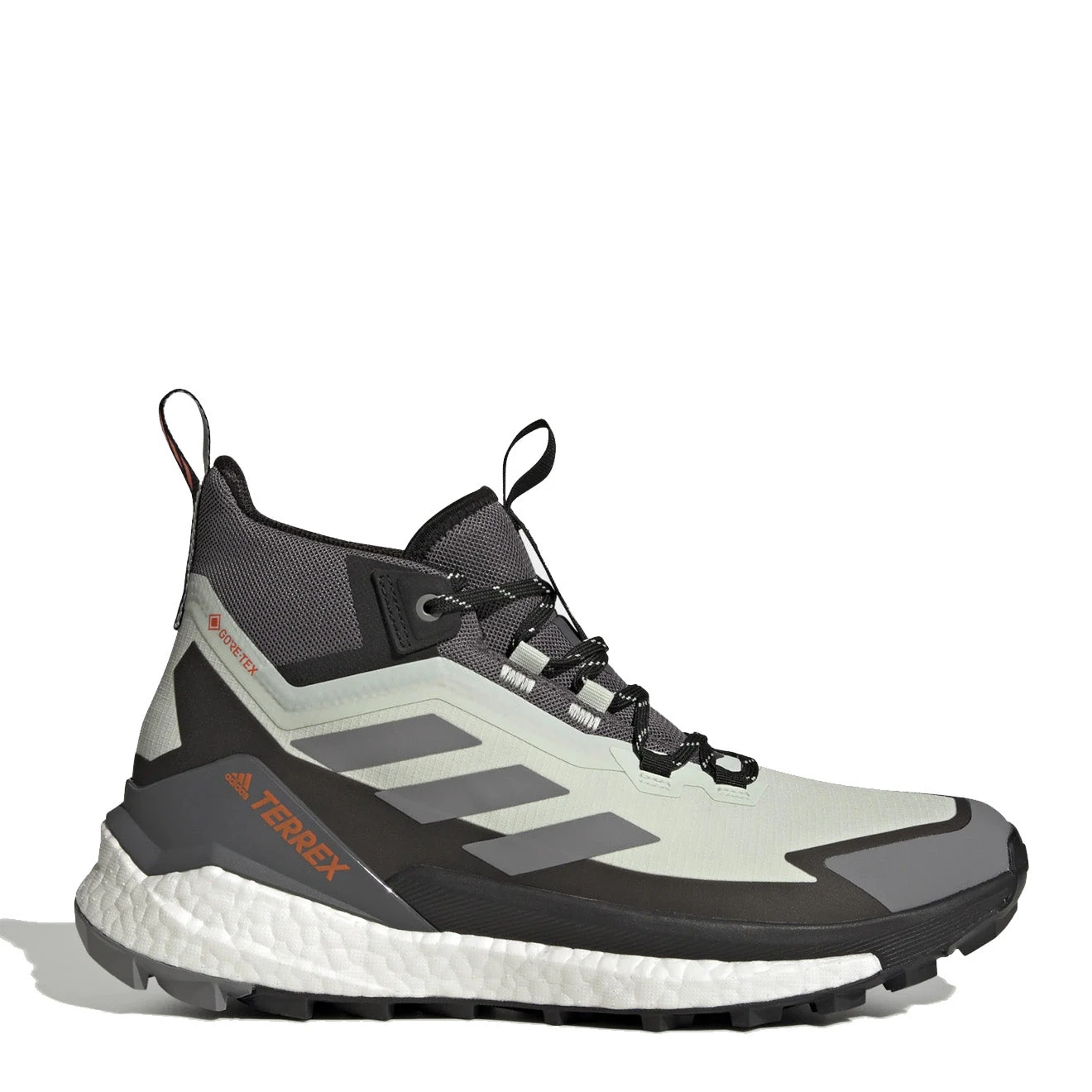 Adidas Terrex Free Hiker 2 Gore-Tex Hiking Shoes Linen Green / Grey Three / Impact Orange 3 Adidas Terrex Free Hiker 2 Gore-Tex Hiking Shoes Linen Green / Grey Three / Impact Orange