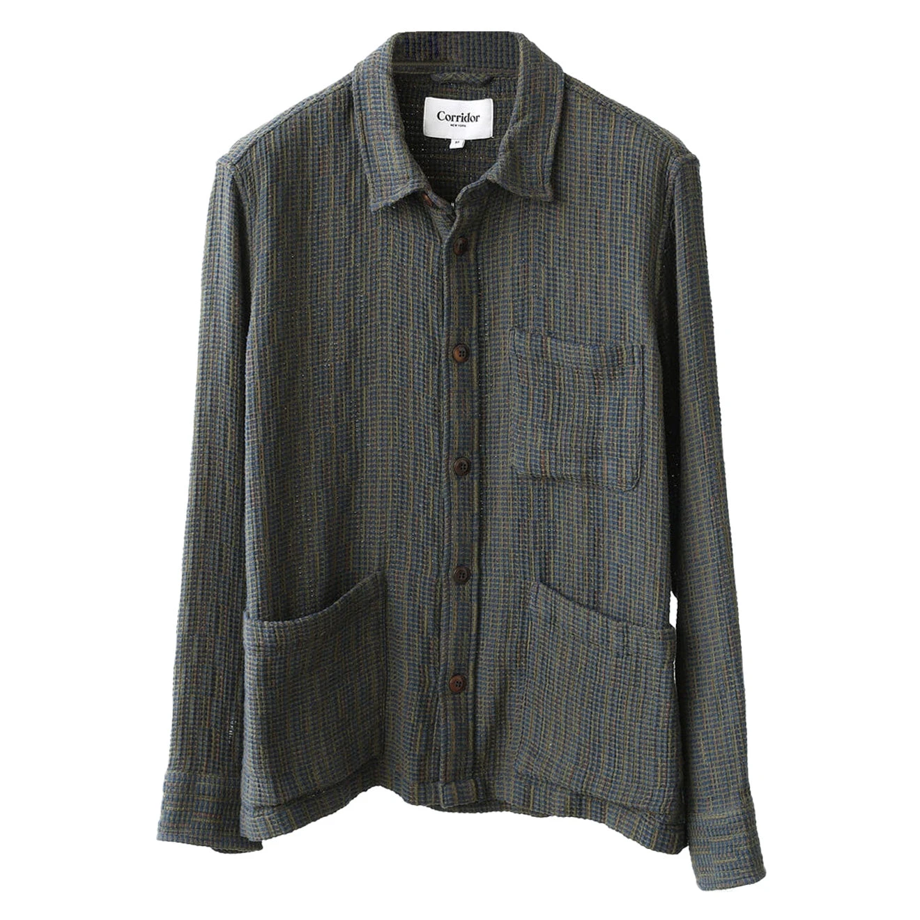 Corridor Rainbow Weave Overshirt Forest 3 Corridor Rainbow Weave Overshirt Forest