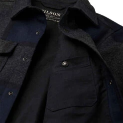 Filson Mackinaw Jac Shirt Navy Charcoal Plaid -Clothing Store Filson Mackinaw Jac Shirt Navy Charcoal Plaid 27543 5