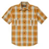 Filson SS Feather Cloth Shirt Dark Gold / Pine -Clothing Store Filson Short Sleeve Feather Cloth Shirt Dark Gold Pine 1