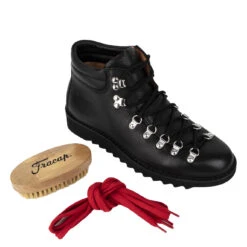 Fracap M127 Double Collar Boot Black -Clothing Store Fracap M127 Double Collar Boot Black 23177 08