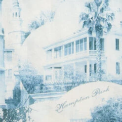 RRL By Ralph Lauren Postcard-Print Linen-Cotton Camp Shirt Cream/Blue -Clothing Store NEWClothingtemplate 0003 Layer152