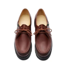 Paraboot Michael Shoe Smooth Brown Leather -Clothing Store Paraboot Michael Shoe Smooth Brown Leather 27056 5