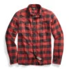 RRL By Ralph Lauren Farrell Workshirt Twill Plaid L/S Red / Black -Clothing Store RRL by Ralph Lauren Farrell Workshirt Twill Plaid LS Red Black 16387 1 1