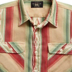 RRL By Ralph Lauren Southwestern Jacquard Workshirt RI-494 Tan / Multi -Clothing Store RRL by Ralph Lauren Southwestern Jacquard Workshirt RI 494 Tan Multi 26710 3