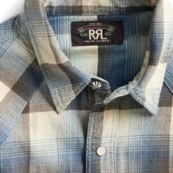 RRL By Ralph Lauren Wrangler LS Sport Shirt Blue -Clothing Store RRL by Ralph Lauren Wrangler LS Sport Shirt Blue RRL by Ralph Lauren 1658620687
