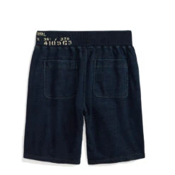 RRL By Ralph Lauren Indigo French Terry Short Indigo -Clothing Store RRLbyRalphLaurenIndigoFrenchTerryShortIndigo30081 4