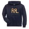RRL By Ralph Lauren Logo Fleece Hoodie Faded Navy -Clothing Store RRLbyRalphLaurenLogoFleeceHoodieFadedNavy30075 1