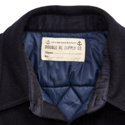 RRL By Ralph Lauren Quilted Wool Melton Overshirt Navy / Blue -Clothing Store RRLbyRalphLaurenQuiltedWoolMeltonOvershirtNavyBlue 4