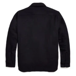 RRL By Ralph Lauren Quilted Wool Melton Overshirt Navy / Blue -Clothing Store RRLbyRalphLaurenQuiltedWoolMeltonOvershirtNavyBlue 6