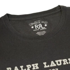 RRL By Ralph Lauren Graphic Logo T-Shirt Faded Black Canvas -Clothing Store Ralph Lauren SS RRL Logo Tee Faded Black Canvas 3 600x600 1