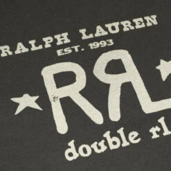 RRL By Ralph Lauren Graphic Logo T-Shirt Faded Black Canvas -Clothing Store Ralph Lauren SS RRL Logo Tee Faded Black Canvas 4 600x600 1