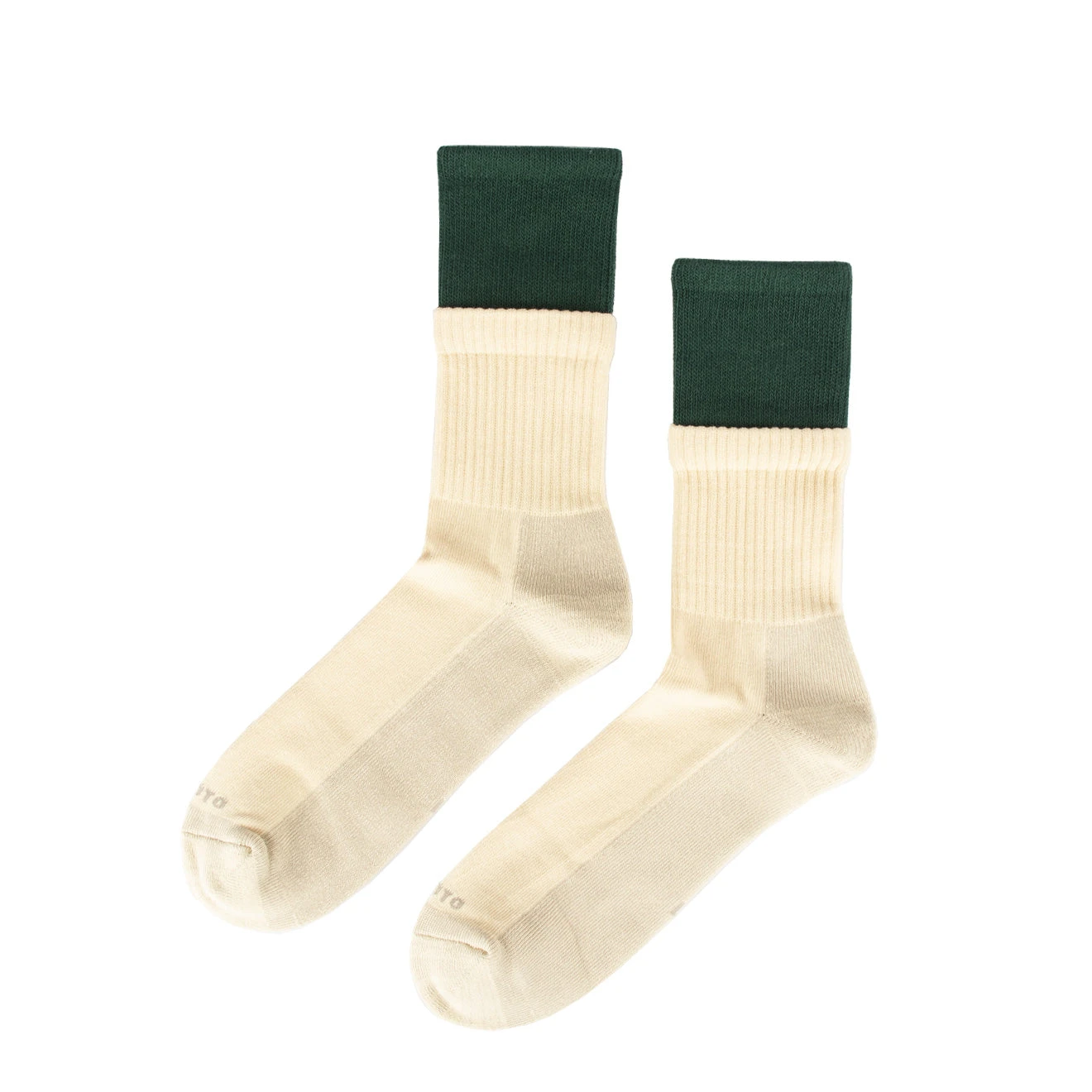 Rototo Organic Cotton Double Green / Ivory 4 Rototo Organic Cotton Double Green / Ivory - Image 2