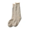 Rototo Double Face Crew Socks Gray / Brown -Clothing Store rototo double faced socks grey brown