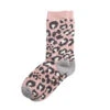 Rototo Pile Leopard Crew Socks Pale Pink -Clothing Store rototo pile leapord crew socks pink